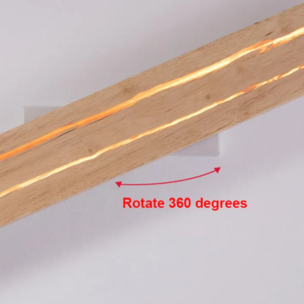 Modern Crack Wall Lamp Wooden LED Ambient Wall Light