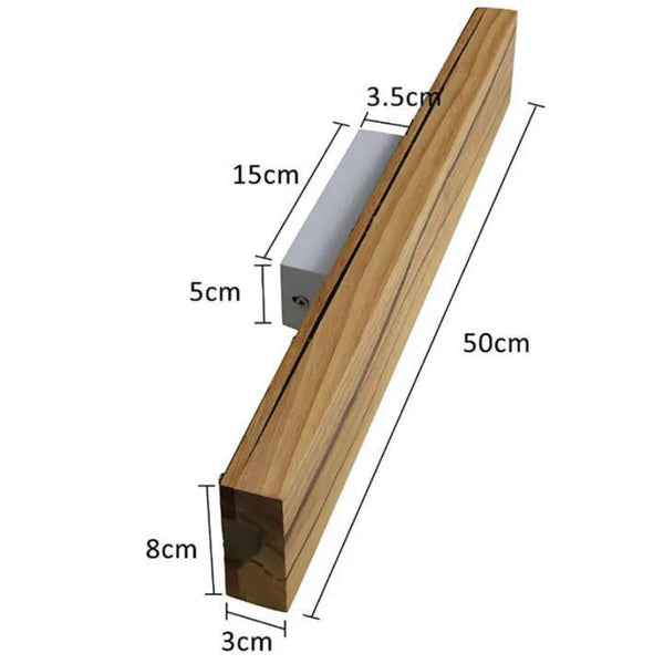 Modern Crack Wall Lamp Wooden LED Ambient Wall Light