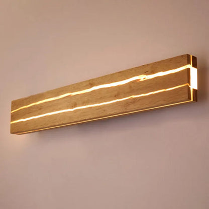 Modern Crack Wall Lamp Wooden LED Ambient Wall Light