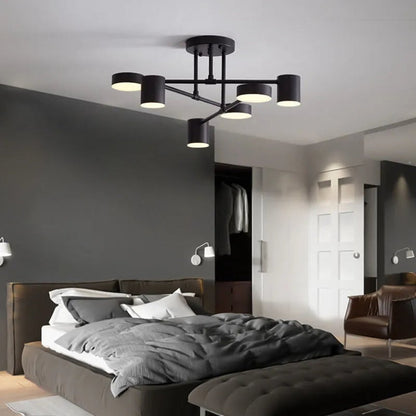 Moderne geometrische plafondlamp, hangende LED-armatuur