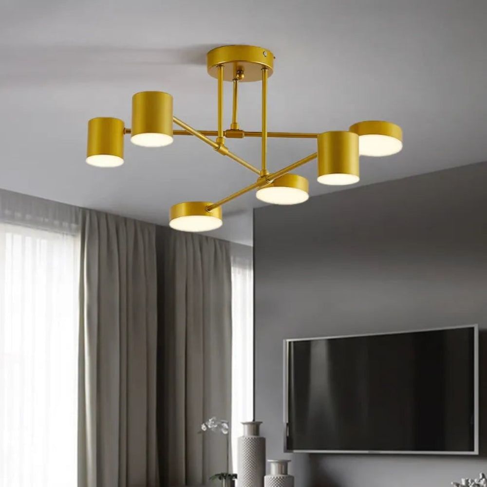 Moderne geometrische plafondlamp, hangende LED-armatuur