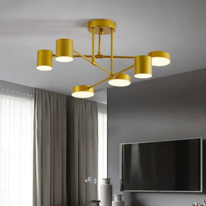 Moderne geometrische plafondlamp, hangende LED-armatuur