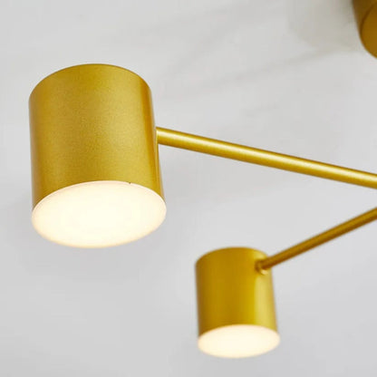 Moderne geometrische plafondlamp, hangende LED-armatuur