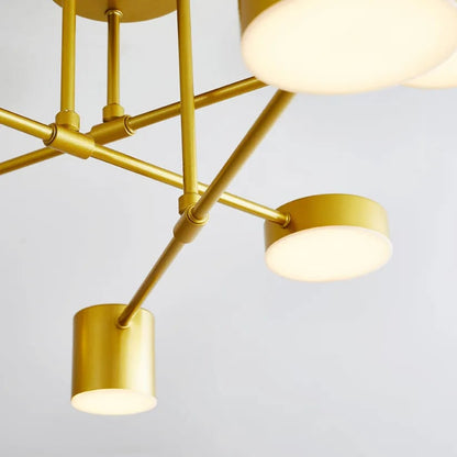 Moderne geometrische plafondlamp, hangende LED-armatuur