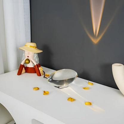 Modern Glass Table Lamp Warm Ambient Interior Lighting