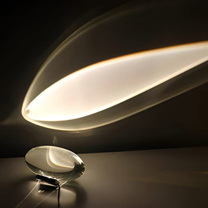 Modern Glass Table Lamp Warm Ambient Interior Lighting