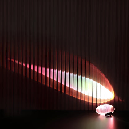 Modern Glass Table Lamp Warm Ambient Interior Lighting