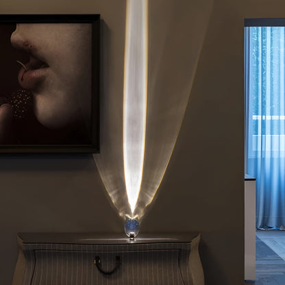 Modern Glass Table Lamp Warm Ambient Interior Lighting