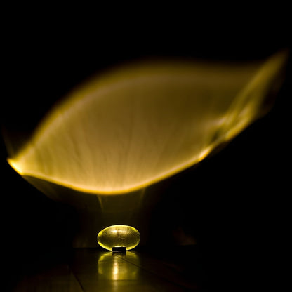 Modern Glass Table Lamp Warm Ambient Interior Lighting