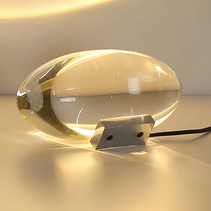 Modern Glass Table Lamp Warm Ambient Interior Lighting