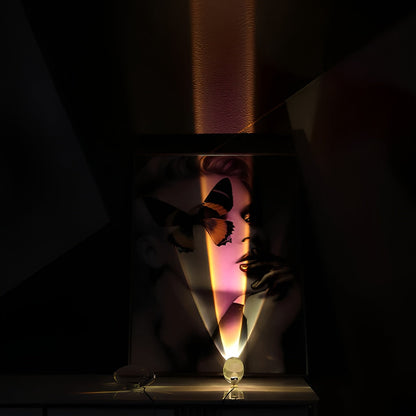 Modern Glass Table Lamp Warm Ambient Interior Lighting