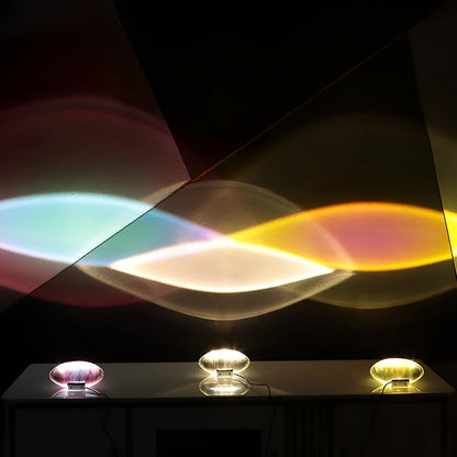 Modern Glass Table Lamp Warm Ambient Interior Lighting