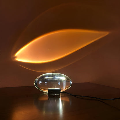 Modern Glass Table Lamp Warm Ambient Interior Lighting
