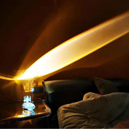 Modern Glass Table Lamp Warm Ambient Interior Lighting