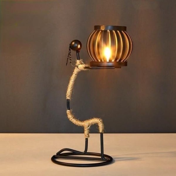 Modern Iron Candle Holder Decorative Table Ornament