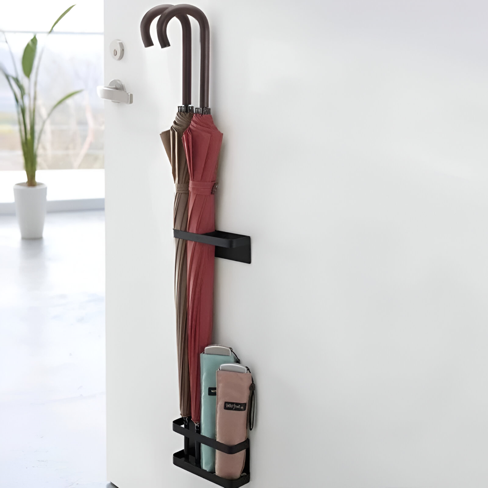 Modern Iron Umbrella Stand Adjustable Entryway Umbrella Storage Holder