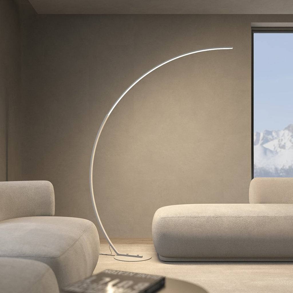 Modern LED Arc Floor Lamp with Adjustable Light
