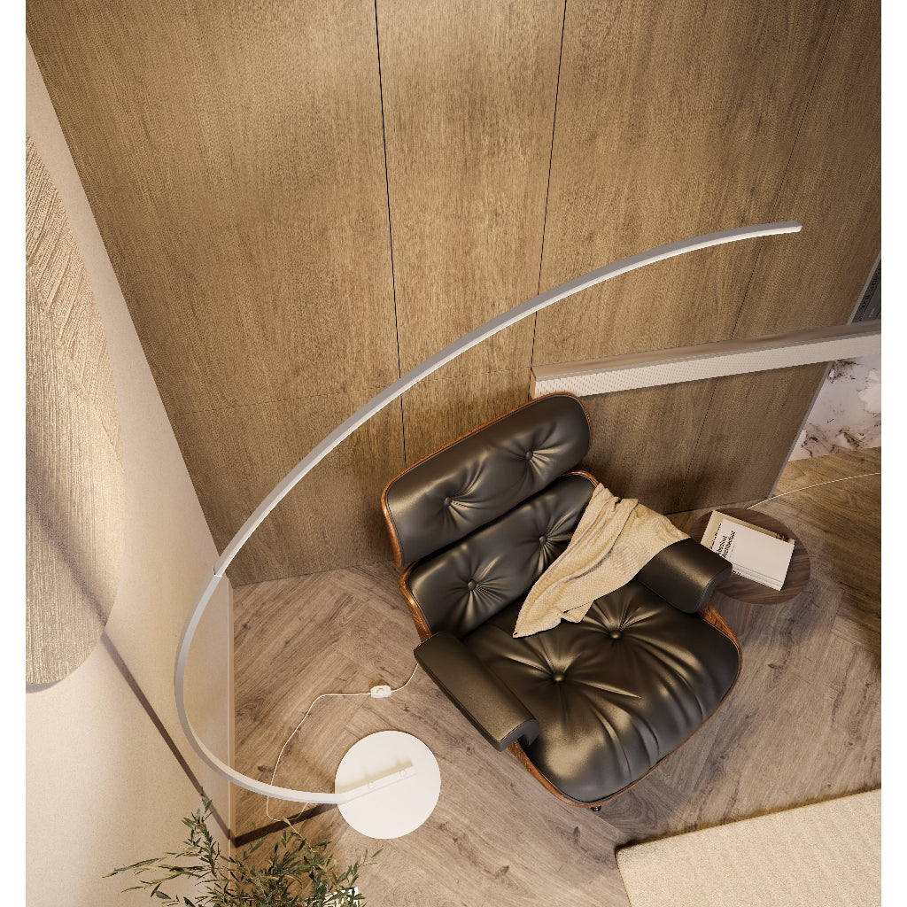 Modern LED Arc Floor Lamp with Adjustable Light