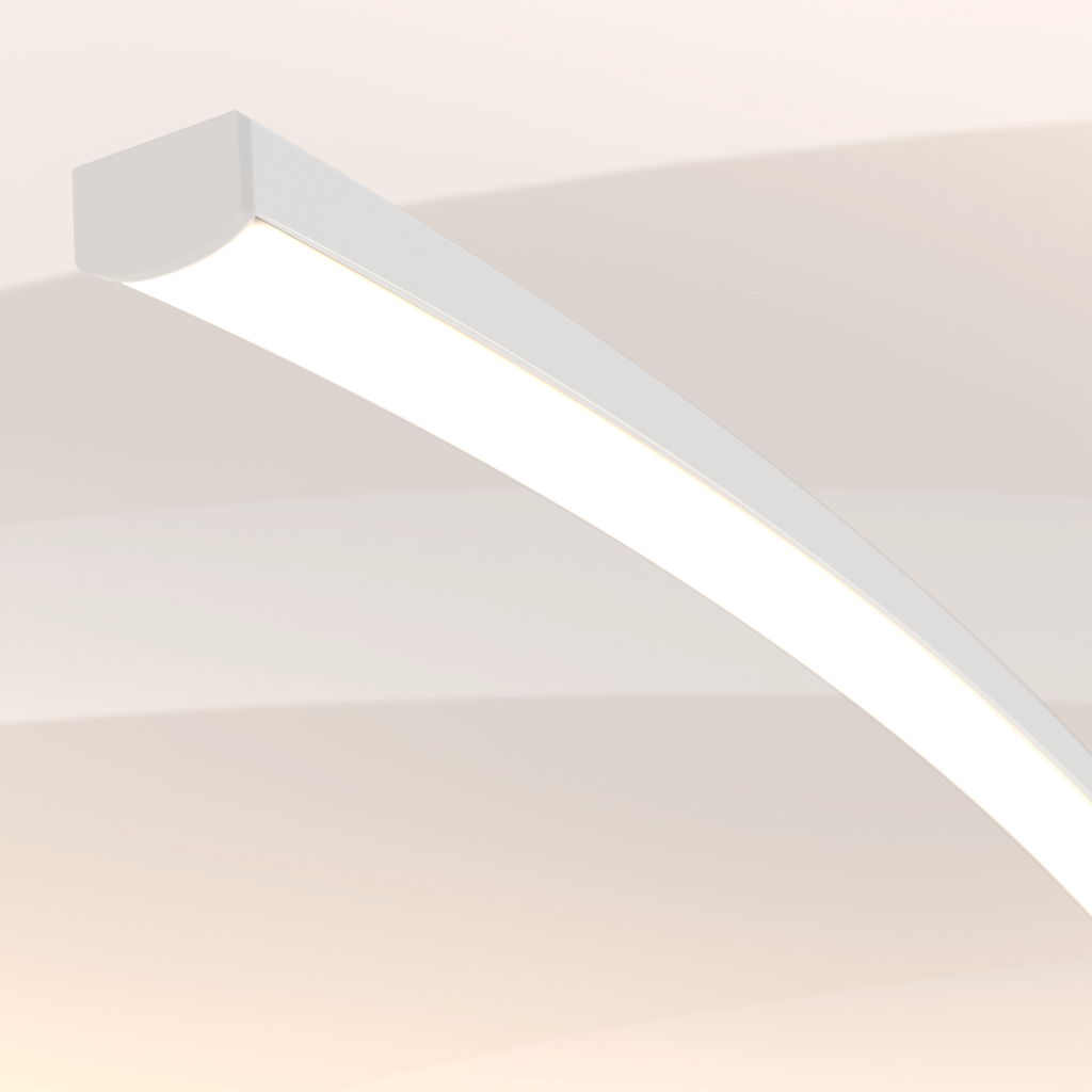 Modern LED Arc Floor Lamp with Adjustable Light