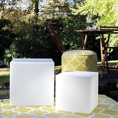 Modern LED Cube Outdoor Light Garden Path Patio Lighting