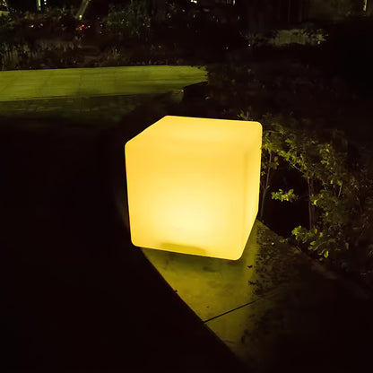Modern LED Cube Outdoor Light Garden Path Patio Lighting