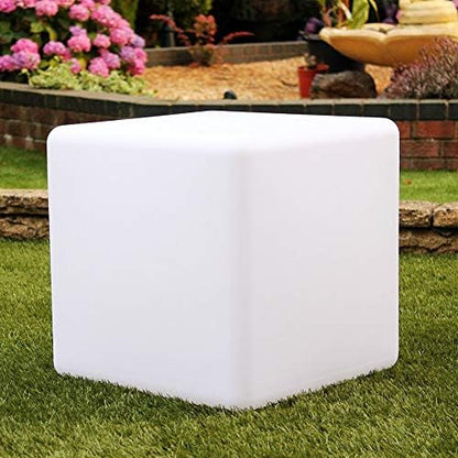 Modern LED Cube Outdoor Light Garden Path Patio Lighting