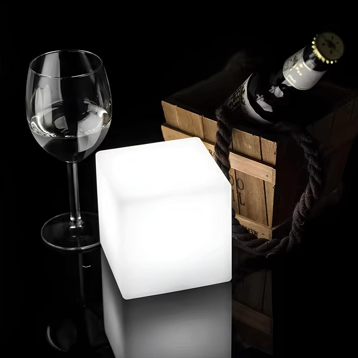 Modern LED Cube Outdoor Light Garden Path Patio Lighting