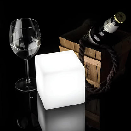 Modern LED Cube Outdoor Light Garden Path Patio Lighting