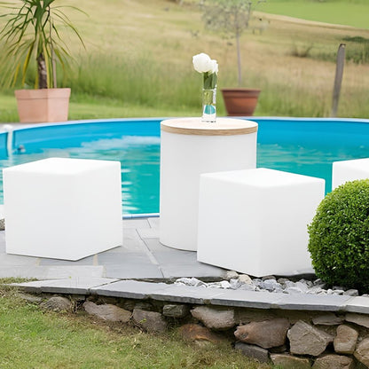 Modern LED Cube Outdoor Light Garden Path Patio Lighting