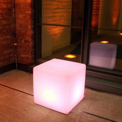 Modern LED Cube Outdoor Light Garden Path Patio Lighting