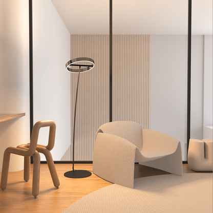Modern LED Floor Lamp Remote Control Dimmable Adjustable Light for Living Room Bedroom