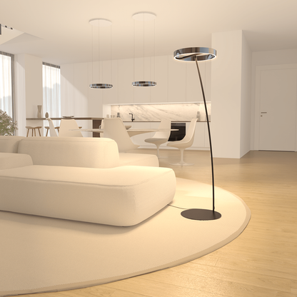 Modern LED Floor Lamp Remote Control Dimmable Adjustable Light for Living Room Bedroom