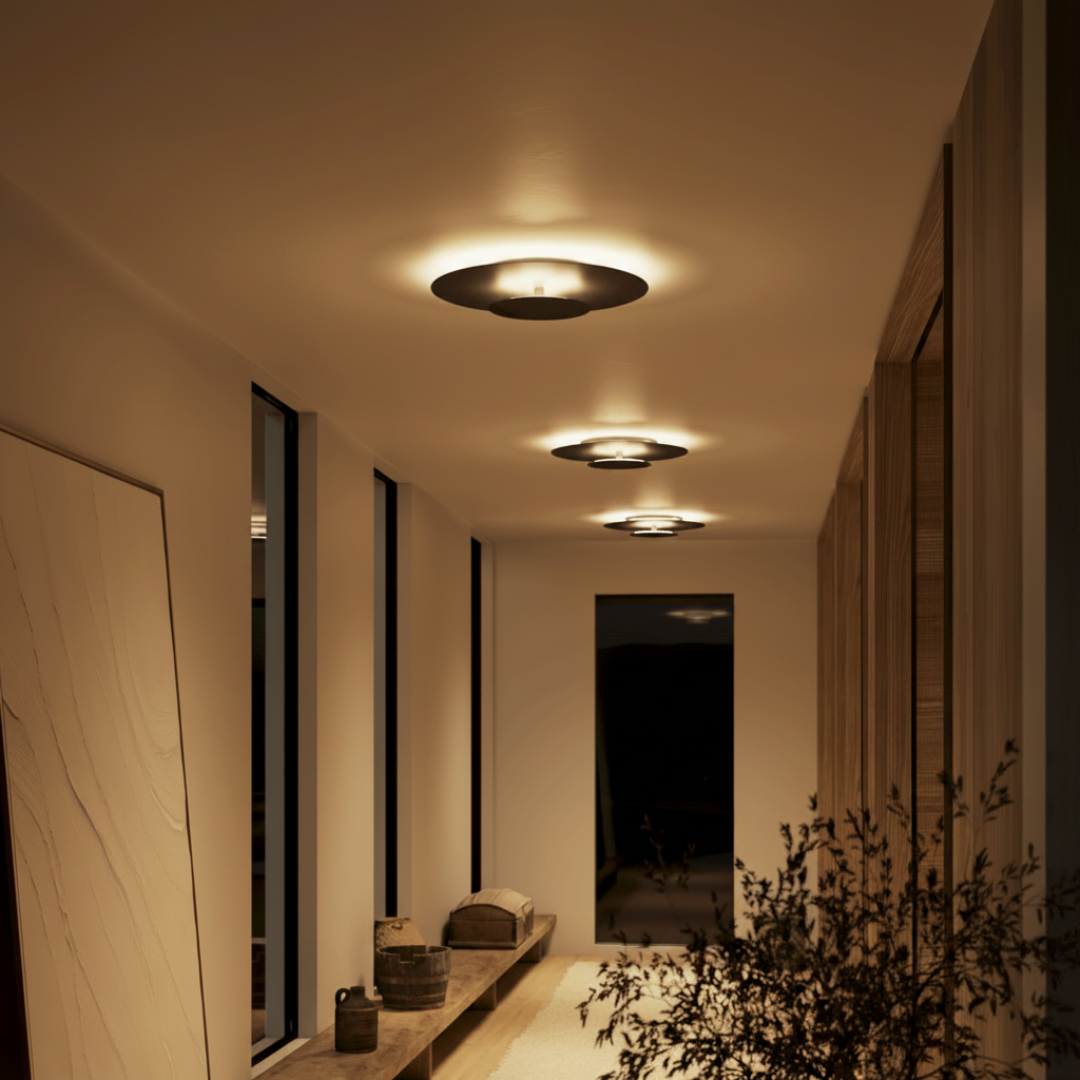 Modern LED Flush Mount Ceiling Light Low Profile Design for Bedroom Living Room and Hallway