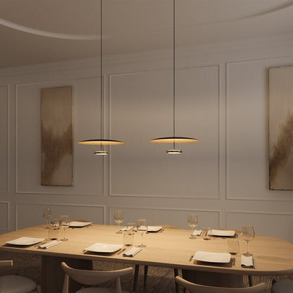 Modern LED Hanging Ceiling Light Dimmable Direct Indirect Lighting Fixture