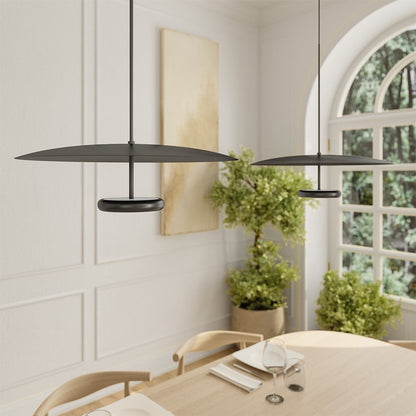 Modern LED Hanging Ceiling Light Dimmable Direct Indirect Lighting Fixture