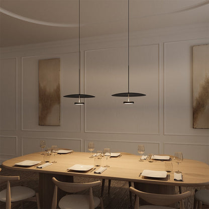 Modern LED Hanging Ceiling Light Dimmable Direct Indirect Lighting Fixture