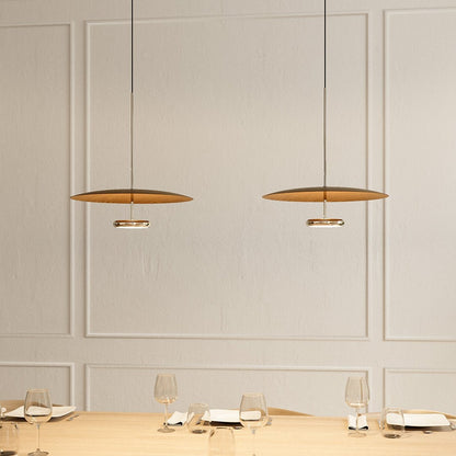 Modern LED Hanging Ceiling Light Dimmable Direct Indirect Lighting Fixture