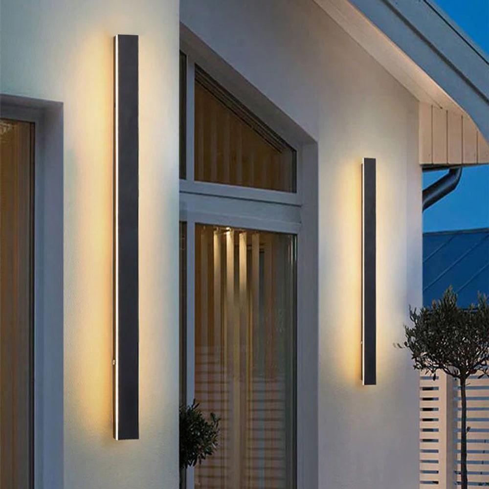 Modern LED Outdoor Wall Light Waterproof Exterior Fixture