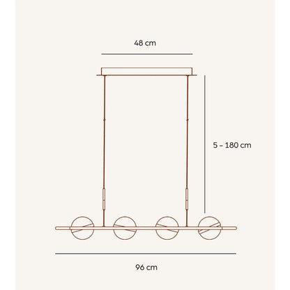 Modern LED Pendant Light Adjustable Hanging Design for Dining Room Kitchen Island