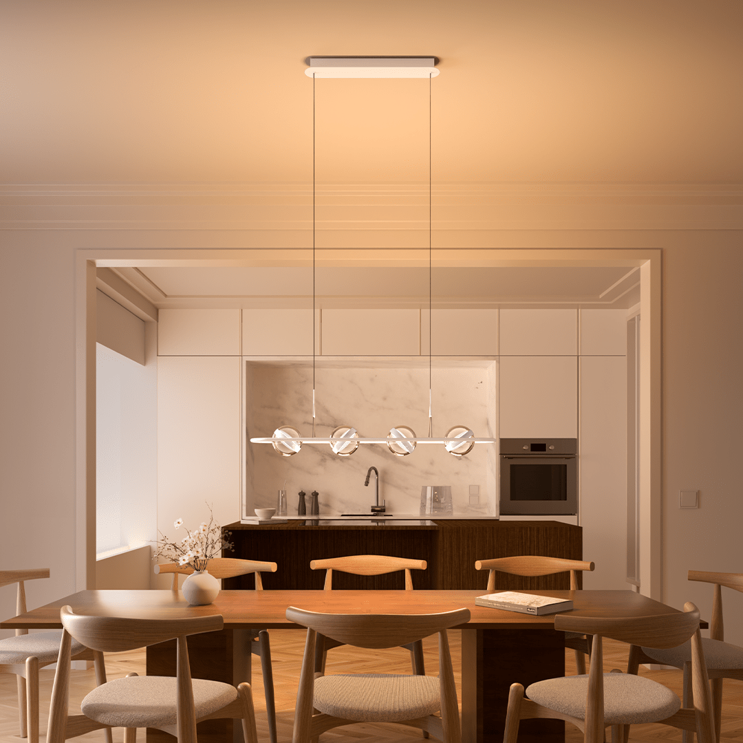 Modern LED Pendant Light Adjustable Hanging Design for Dining Room Kitchen Island
