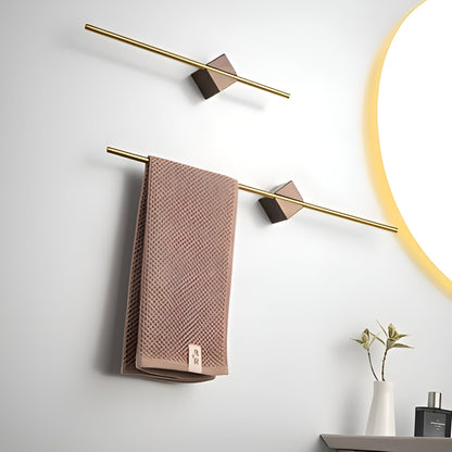 Modern Metal Towel Rack Minimalist Bathroom Wall Holder