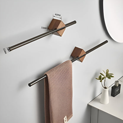 Modern Metal Towel Rack Minimalist Bathroom Wall Holder