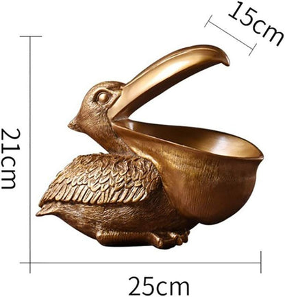 Modern Pelican Storage Tray Decorative Resin Organizer