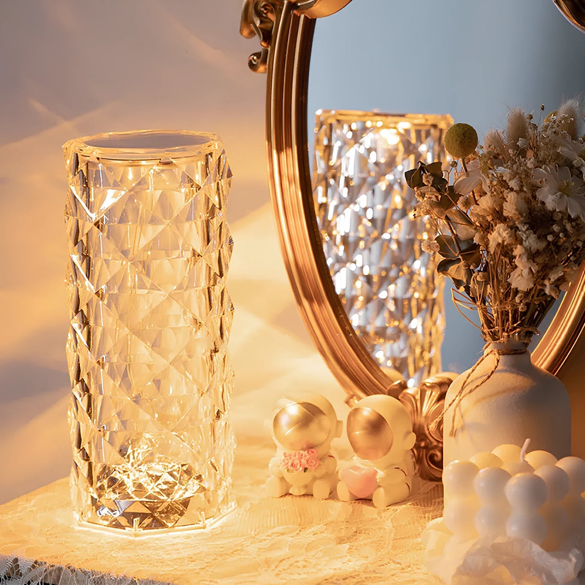 Modern Rechargeable Table Lamp Touch Control 16 Color Dimmable Mood Light