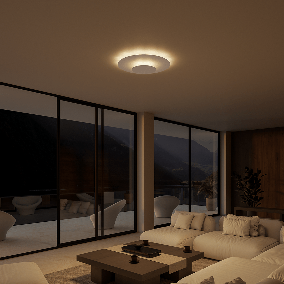 Modern Round Slim LED Flush Mount Ceiling Light for Home and Office