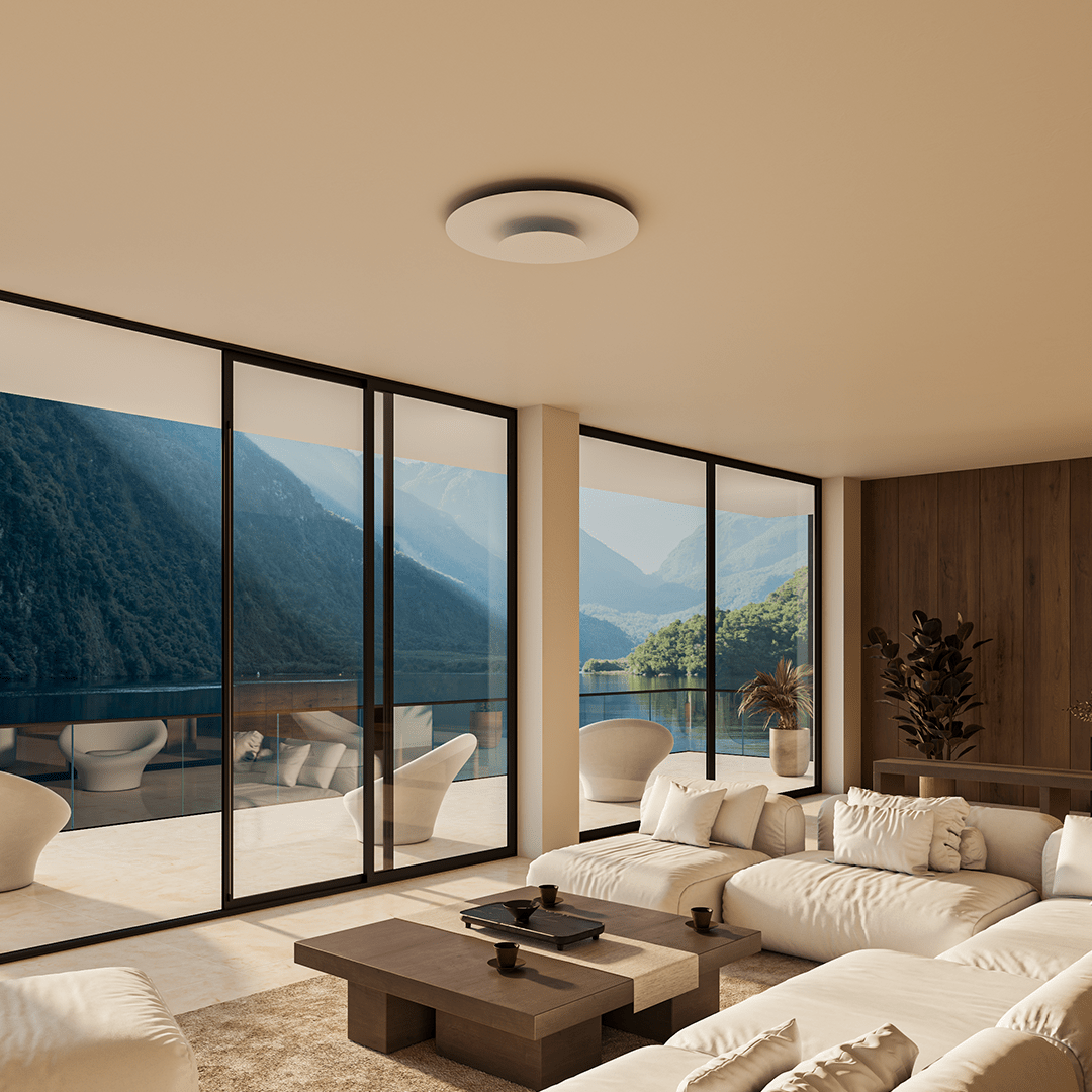 Modern Round Slim LED Flush Mount Ceiling Light for Home and Office