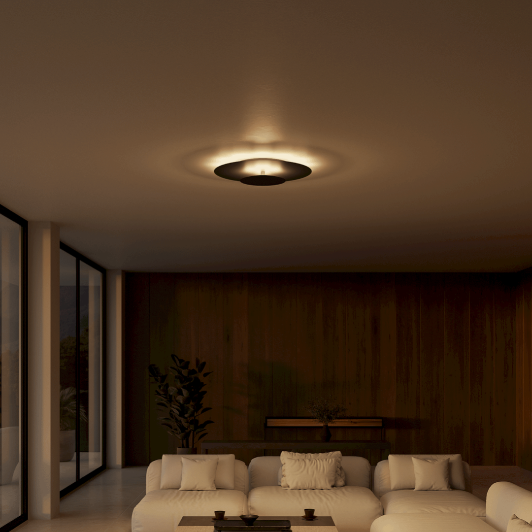 Modern Round Slim LED Flush Mount Ceiling Light for Home and Office