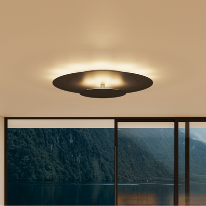 Modern Round Slim LED Flush Mount Ceiling Light for Home and Office