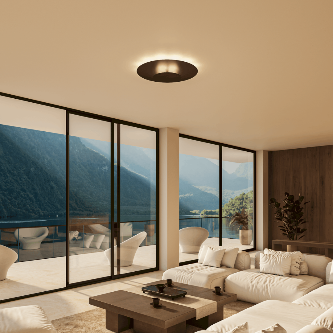 Modern Round Slim LED Flush Mount Ceiling Light for Home and Office