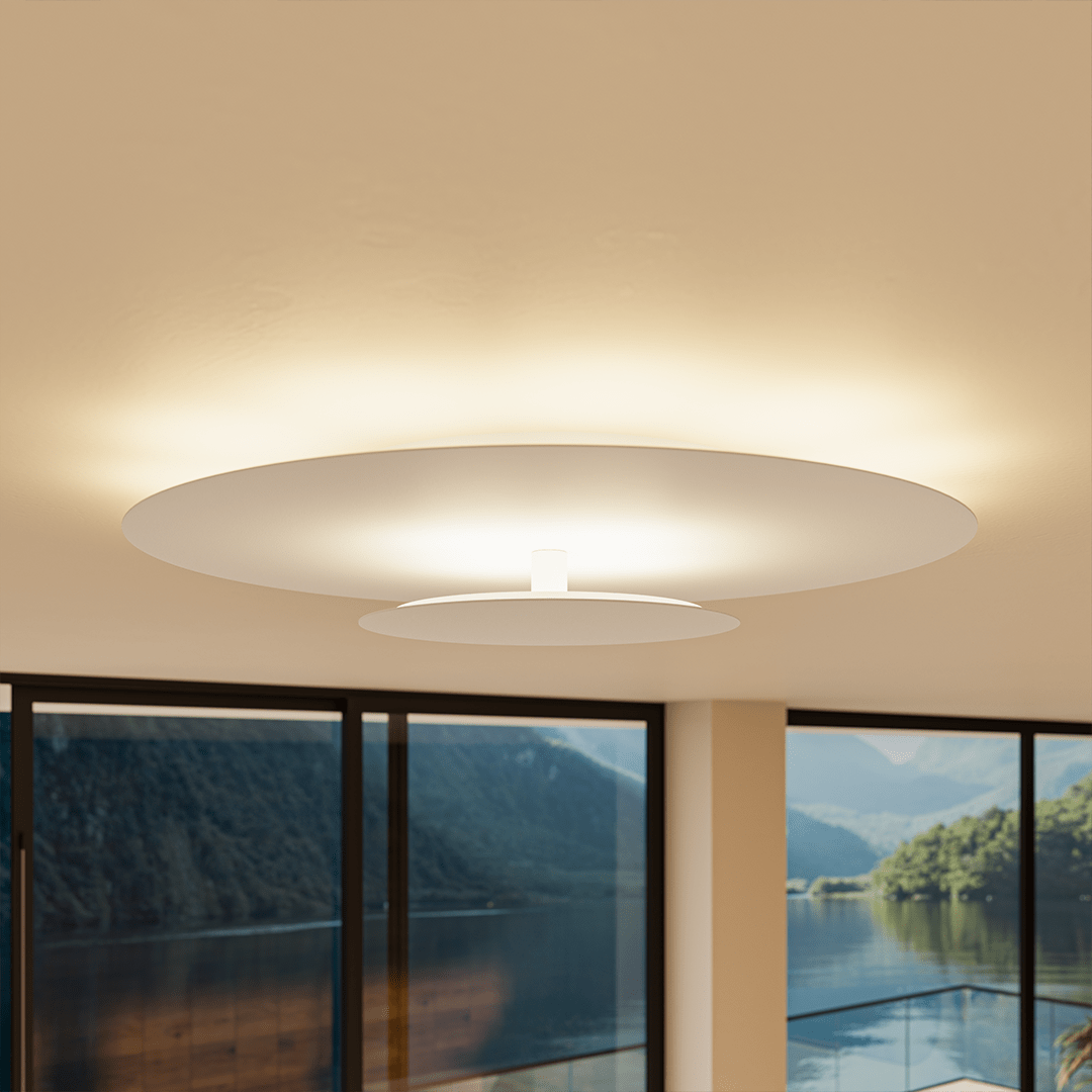 Modern Round Slim LED Flush Mount Ceiling Light for Home and Office